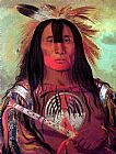 Head Canvas Paintings - Buffalo Bull's Back Fat, Head Chief, Blood Tribe